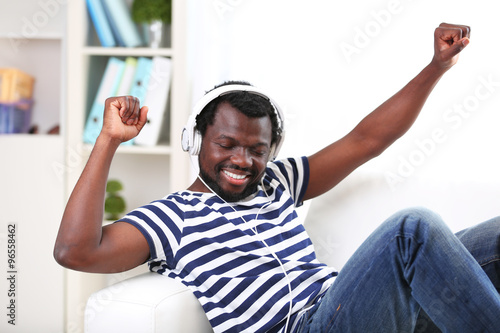 African American man with h...