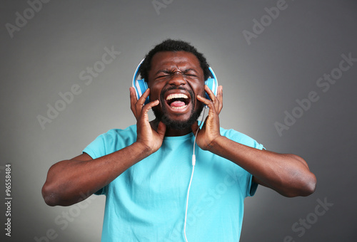 African American man with h...