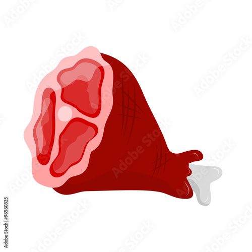 meat isolated illustration