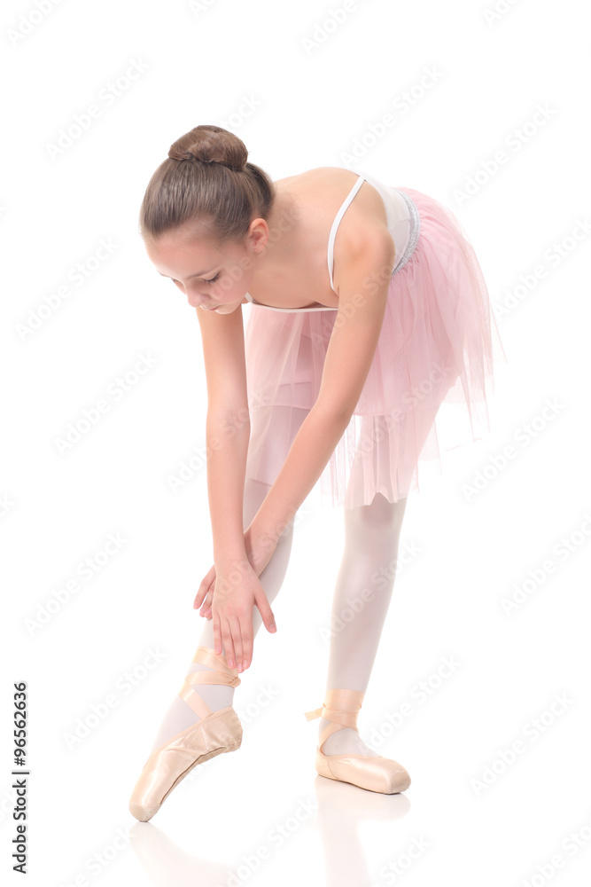 Obraz premium little girl, dressed as a ballerina