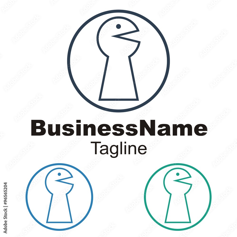 key lock logo icon Vector key lock logo icon Vector