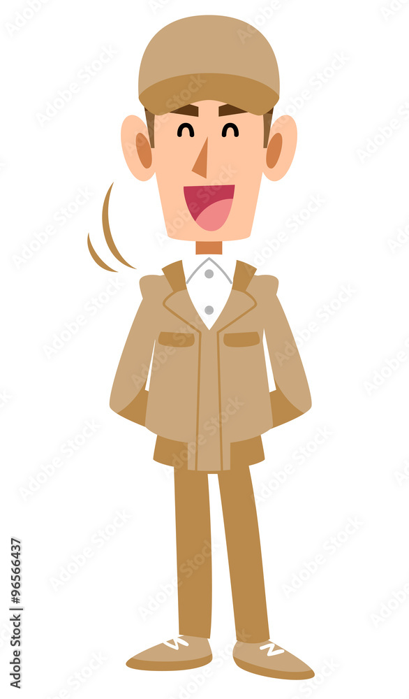 うなずく作業着の男性 Stock イラスト Adobe Stock うなずく作業着の男性 Stock イラスト Adobe Stock