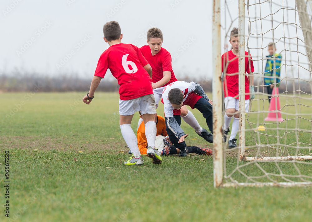 Obraz premium Kids soccer