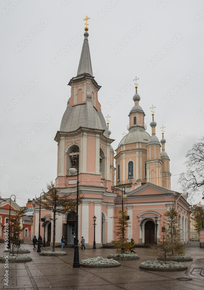 Cathedral of St. Andrew on Vasilyevsky Island. St. Petersburg.