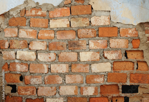 Old brick wall as background