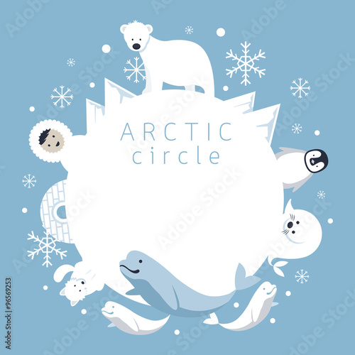 Arctic Circle Frame, Animals, People, Winter, Nature Travel and Wildlife