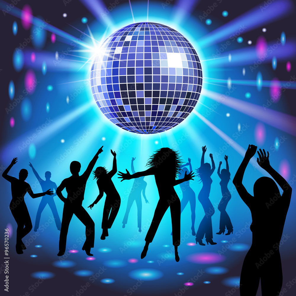 Disco party Stock-Vektorgrafik