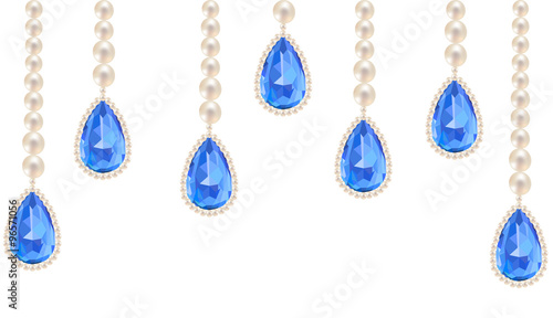  jewelry with sapphire pendants 