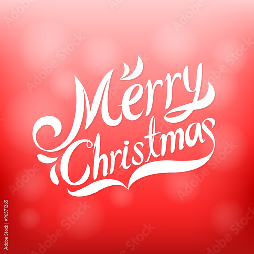 Merry Christmas on red back...