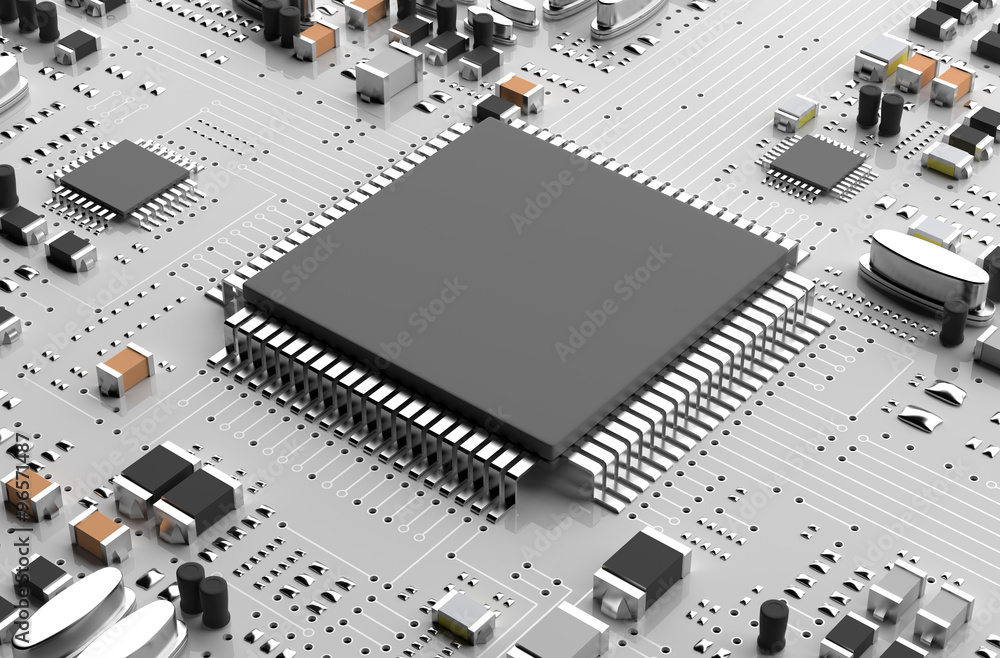 Fototapeta premium The powerful microprocessor