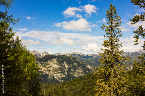 The Julian Alps in Slovenia, near the Bohinj Lake