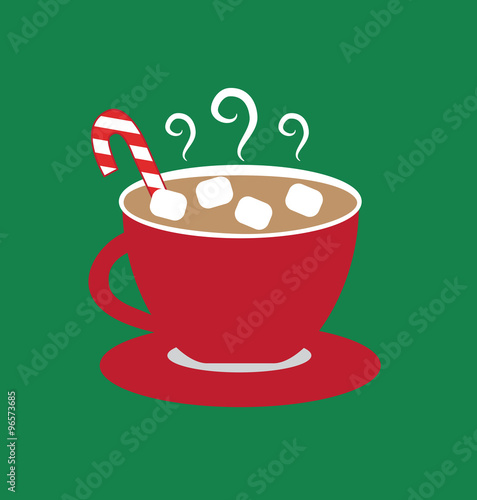 Christmas Hot Chocolate with Marshmallows