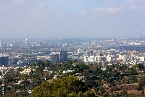 View of Los Angeles from the hill  USA