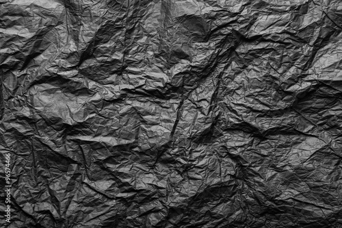 black crumpled paper texture