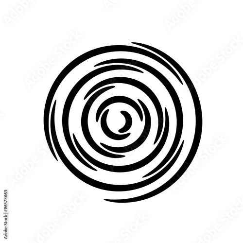 Set of vector spirals. Design element