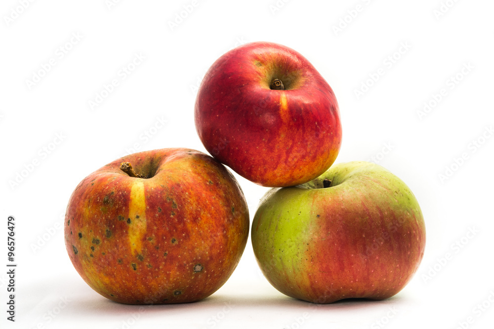 Natürliche Äpfel, Isoliert Natürliche Äpfel, Isoliert