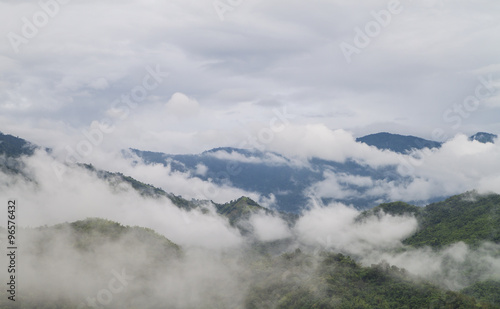 fog and cloud in the mountain