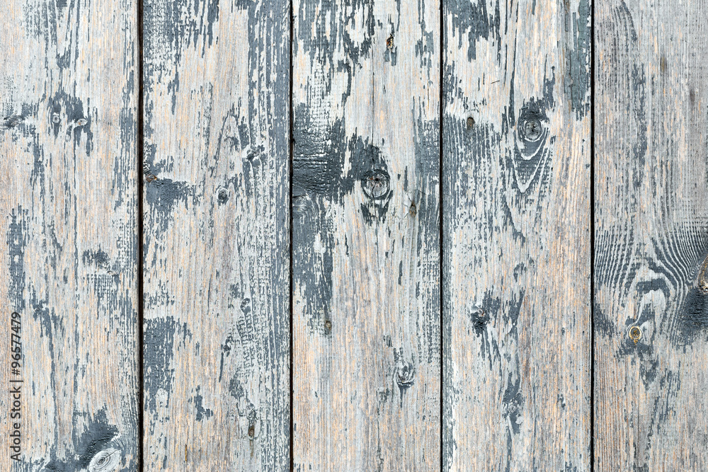 Fototapeta premium Old painted wood wall - texture or background