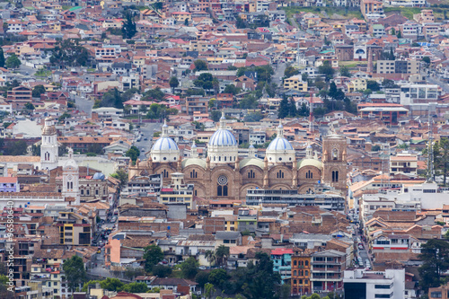 New cathedral of Cuenca from Turi lookout, Ecuador © Noradoa