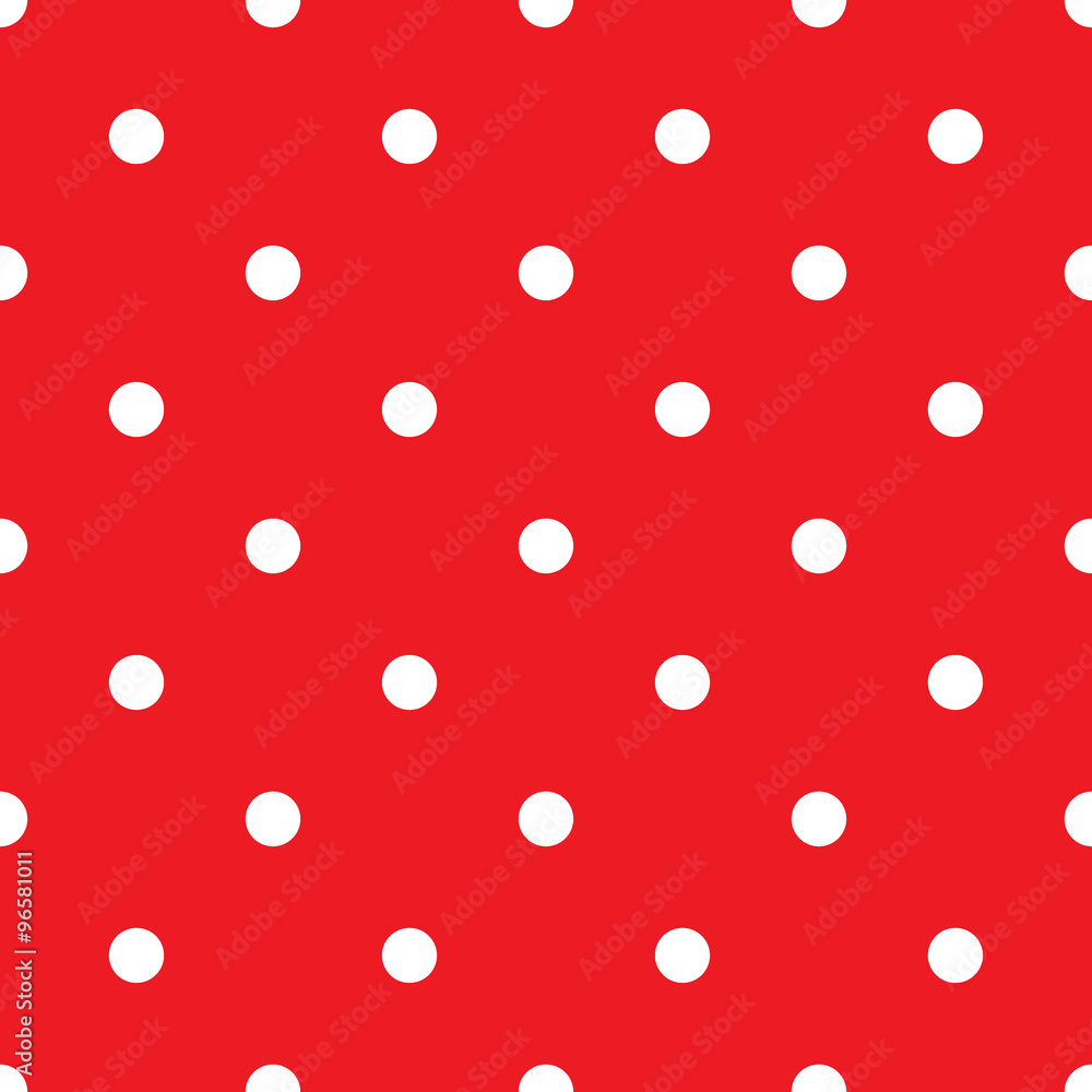 Small Polka Dot seamless pattern. Abstract fashion red and white texture. Casual stylish template. Graphic style for wallpaper, wrapping, fabric, background, apparel, print production, etc. Vector