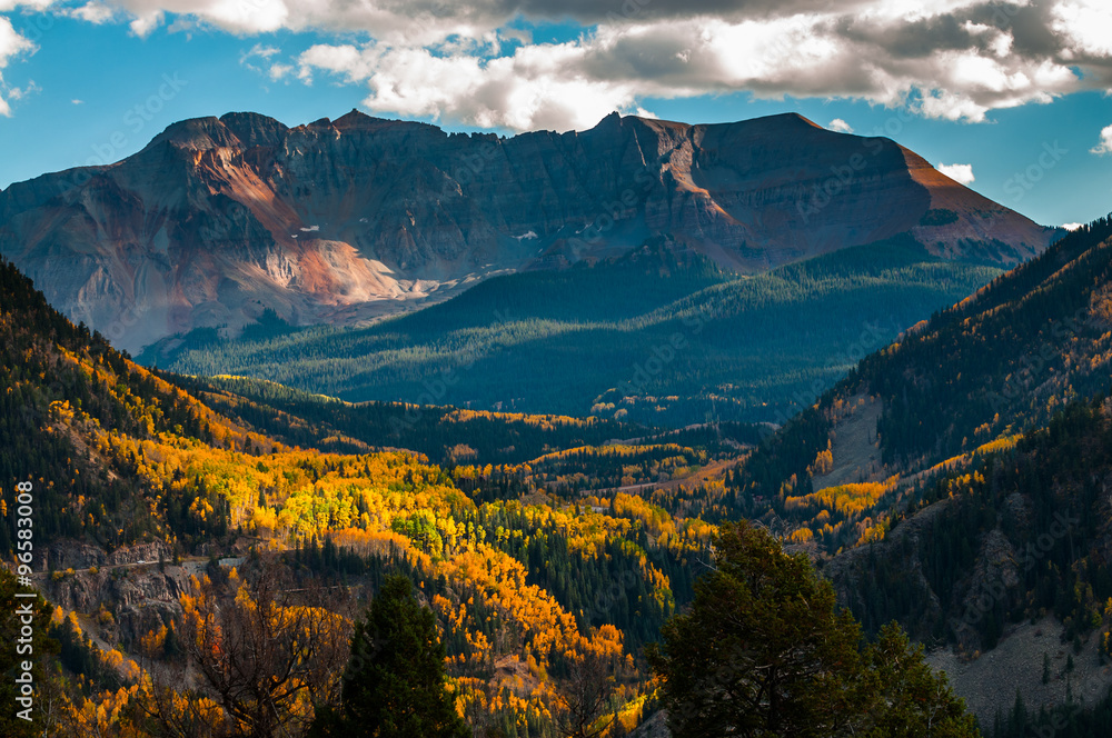 San Bernardo Mountain Fall Colors Colorado Landscape