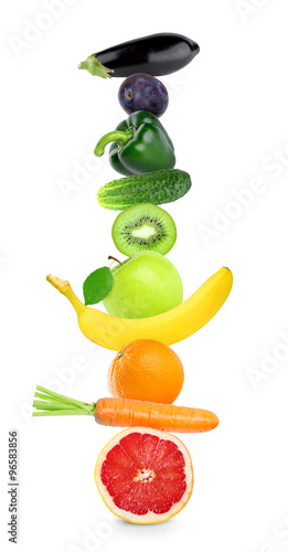 Fresh color fruits and vegetables