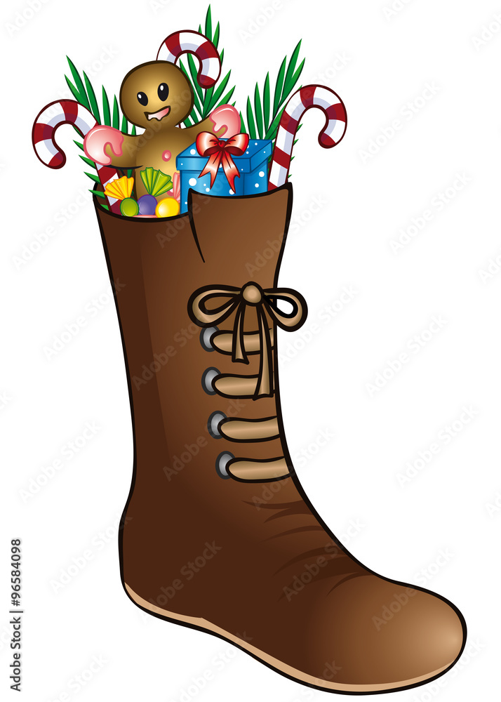 Nikolausstiefel gefüllt Adobe Stock