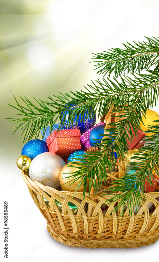 different image of beautiful Christmas decorations and Christmas tree close-up different image of beautiful Christmas decorations and Christmas tree close-up