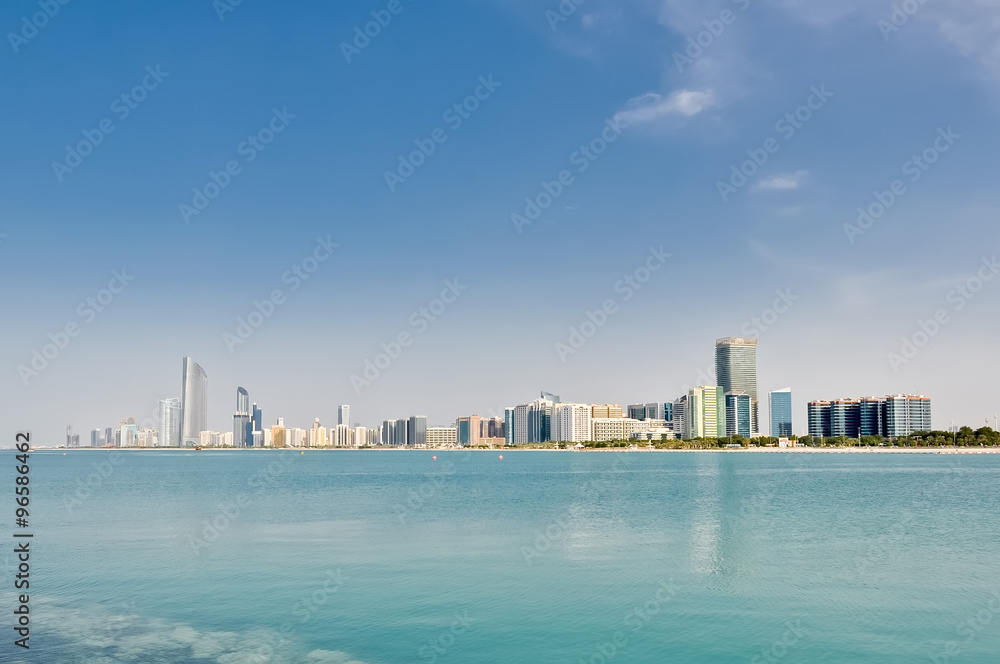 Naklejka premium Abu Dhabi the capital of UAE