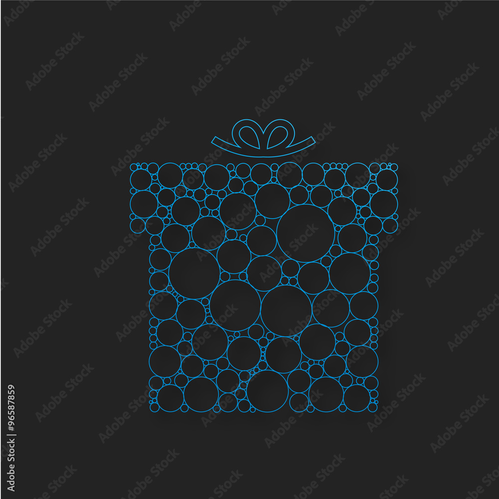 cadeau bleu graphique cadeau bleu graphique