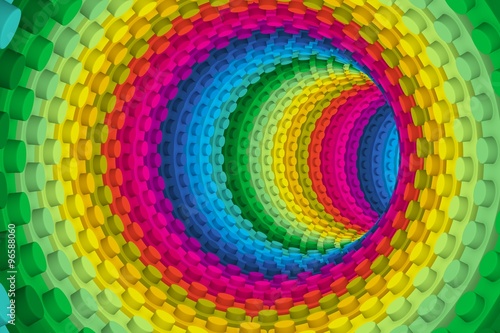 abstract colorful background tunnel 