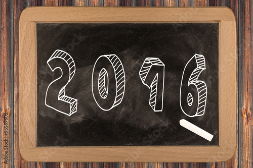 Wallpaper Mural 2016 - chalkboard with outlined text - on wood Torontodigital.ca