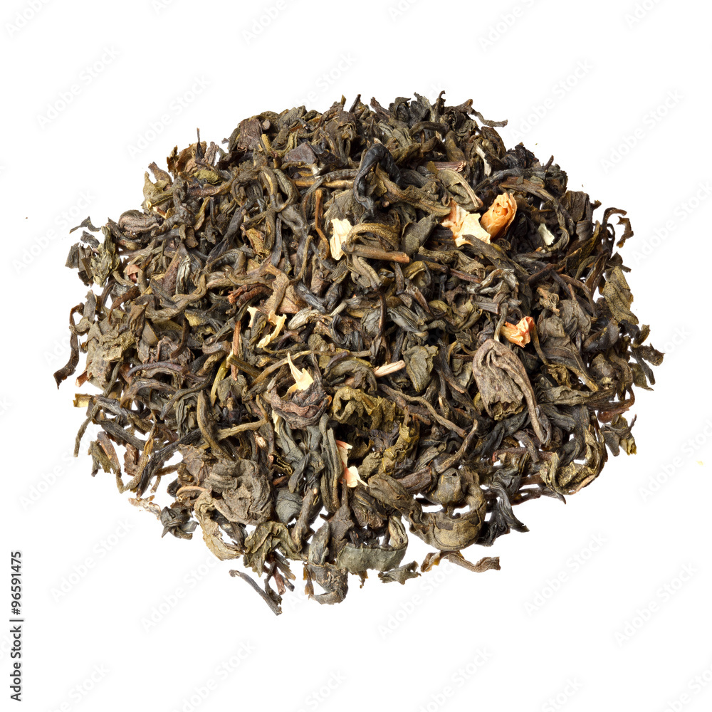 Delicious jasmine tea isolated on white background. Delicious jasmine tea isolated on white background.