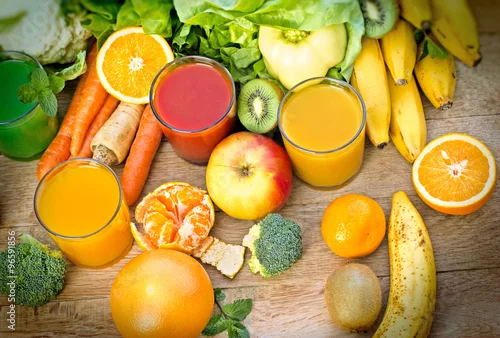 Obraz Zdrowe soki - napoje orzeźwiające