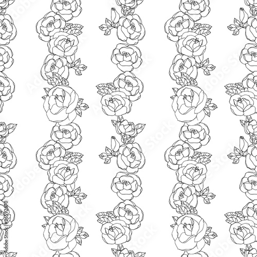 seamless pattern with roses