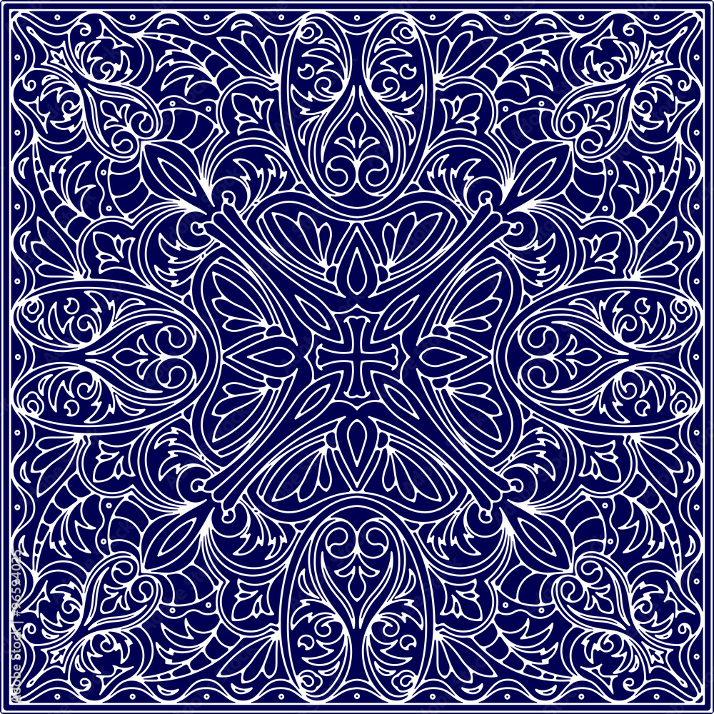 Rich decorated calligraphic outlined stroke monochrome seamless Rich decorated calligraphic outlined stroke monochrome seamless