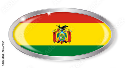 Bolivia Flag Oval Button