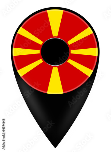 Free Download Map Pointer mit Flagge, Mazedonien - GFXLoad