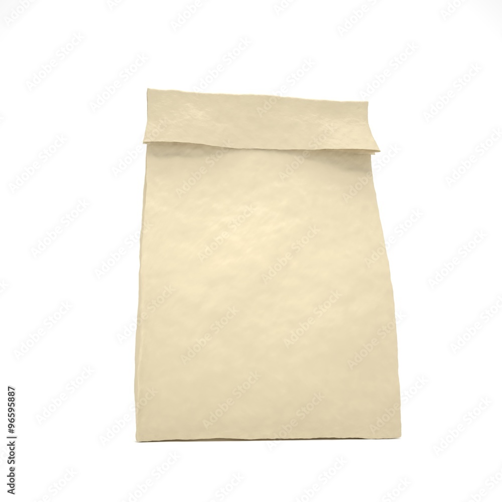 Lunch bag on white Lunch bag on white