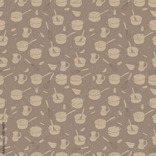 Kitchen house design seamless background texture pattern