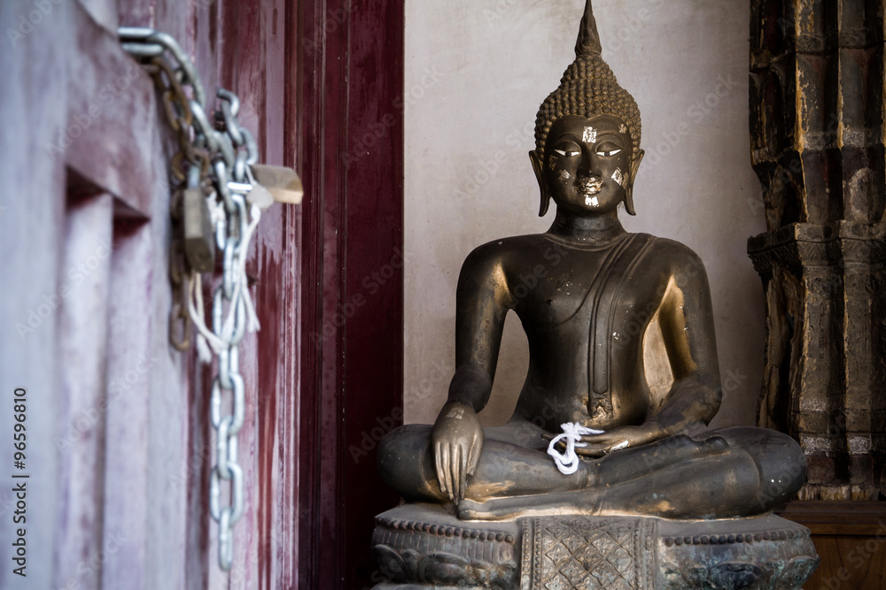 Buddha in a temple thailand