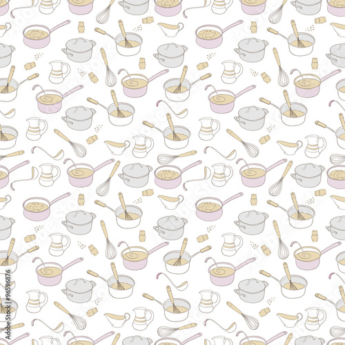 Kitchen house design seamless background texture pattern