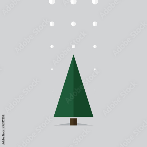 Christmas tree for Christmas. Vector.