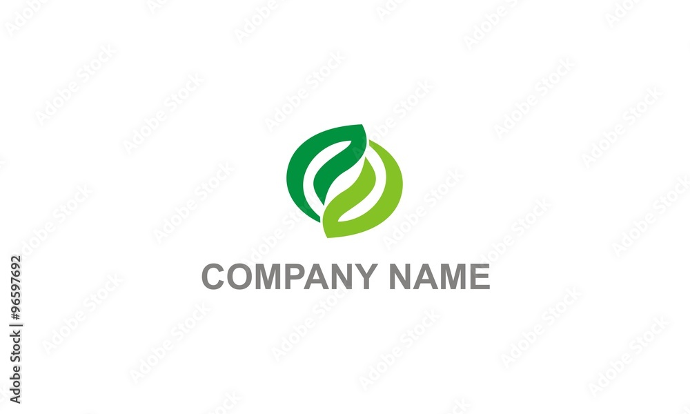circle leaf organic company logo