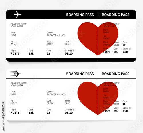 heart on ticket