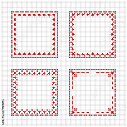 Scandinavian style cross stitch pattern