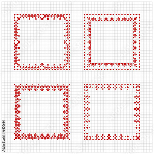 Scandinavian style cross stitch pattern