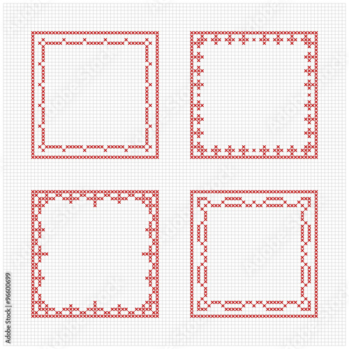 Scandinavian style cross stitch pattern