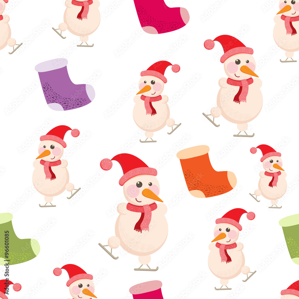 Cheerful, Beautiful festive seamless pattern Cheerful, Beautiful festive seamless pattern