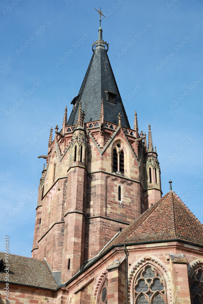 Eglise abbatiale Pierre et Paul, Wissembourg, Alsace, France